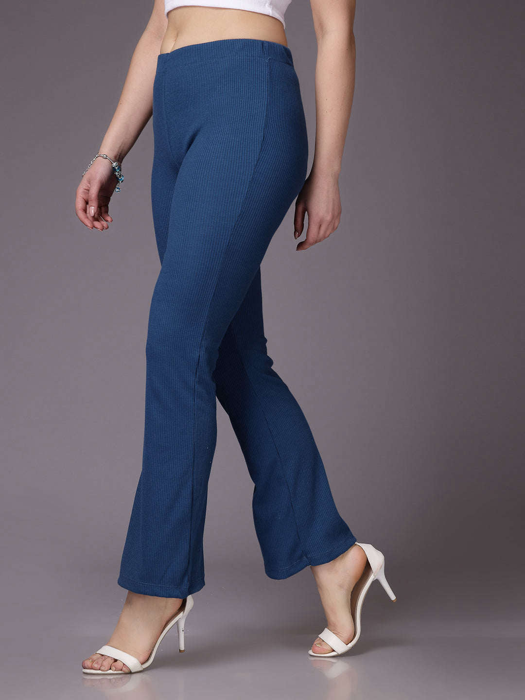 Shop Women Solid Trouser Online.