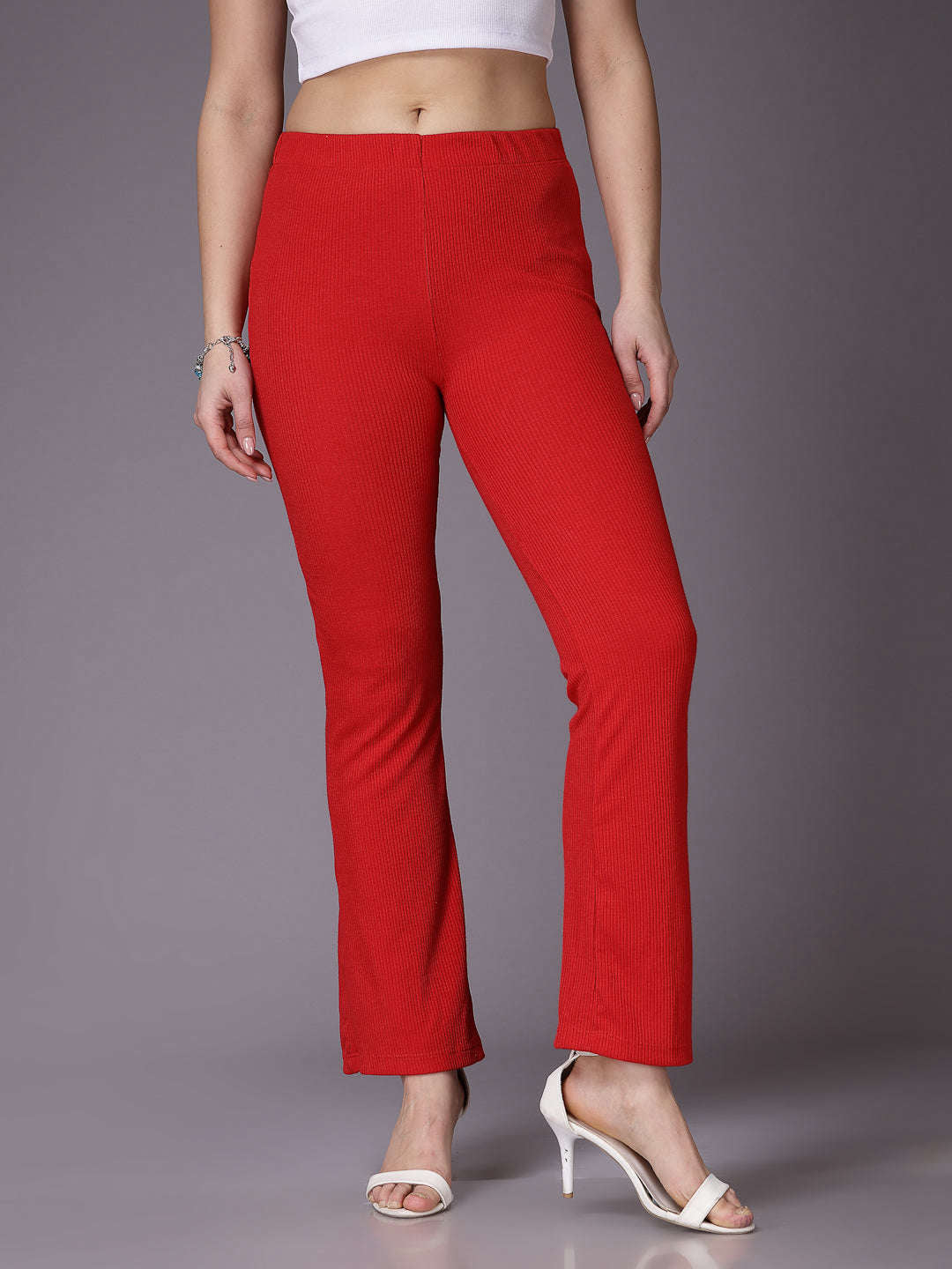 Shop Women Solid Trouser Online.