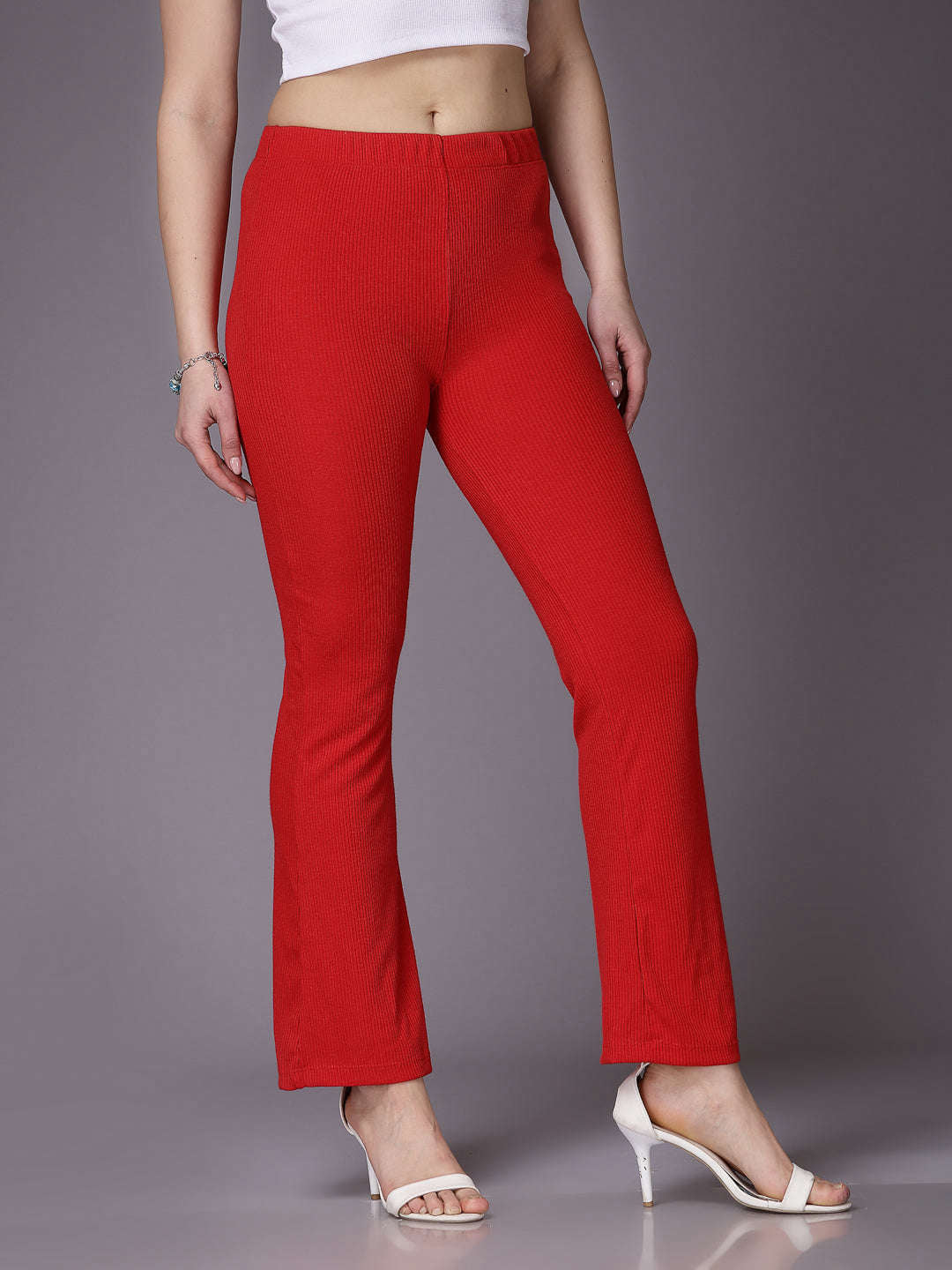 Shop Women Solid Trouser Online.