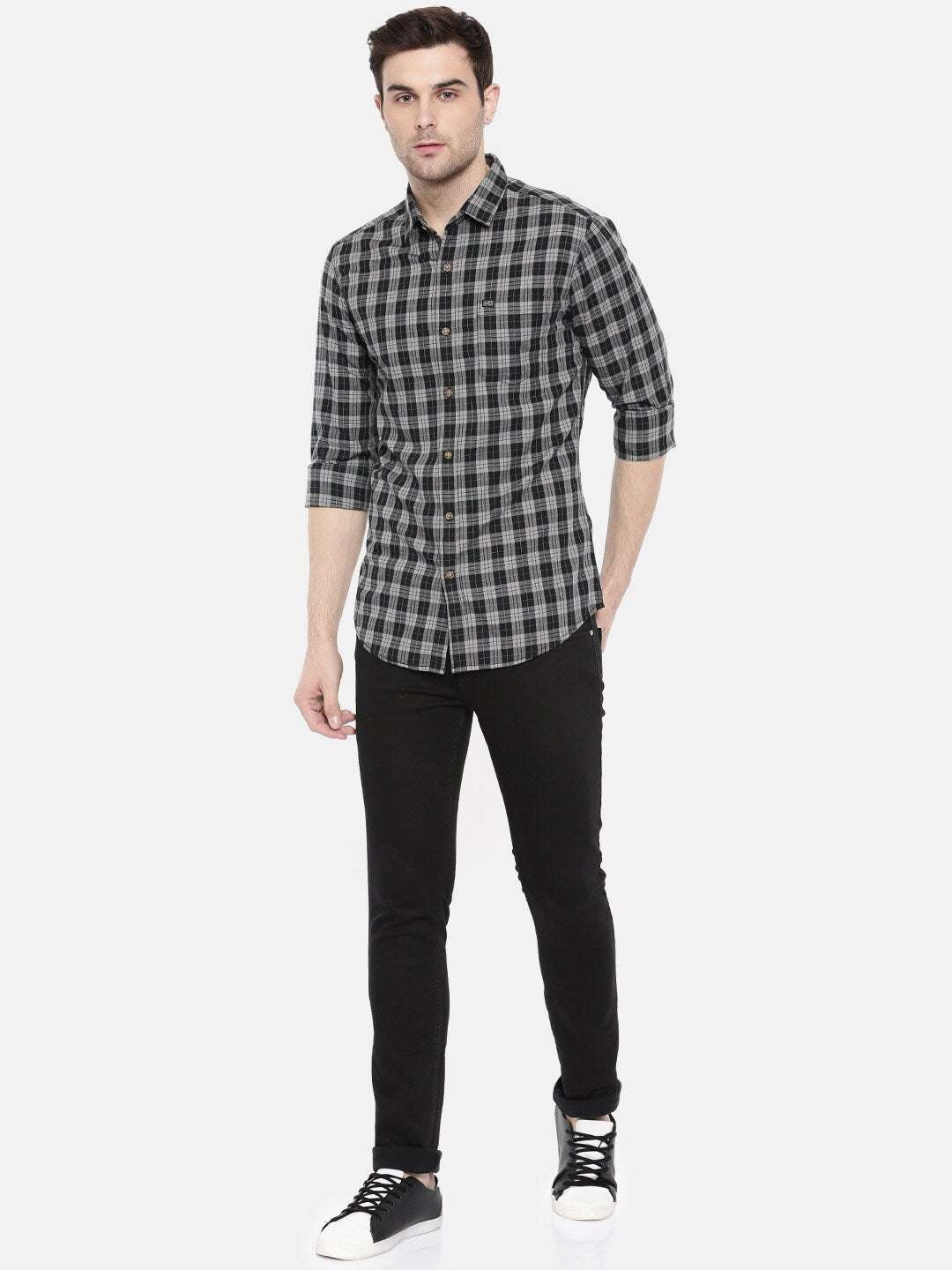 Shop Men Checkered Shirt Online.