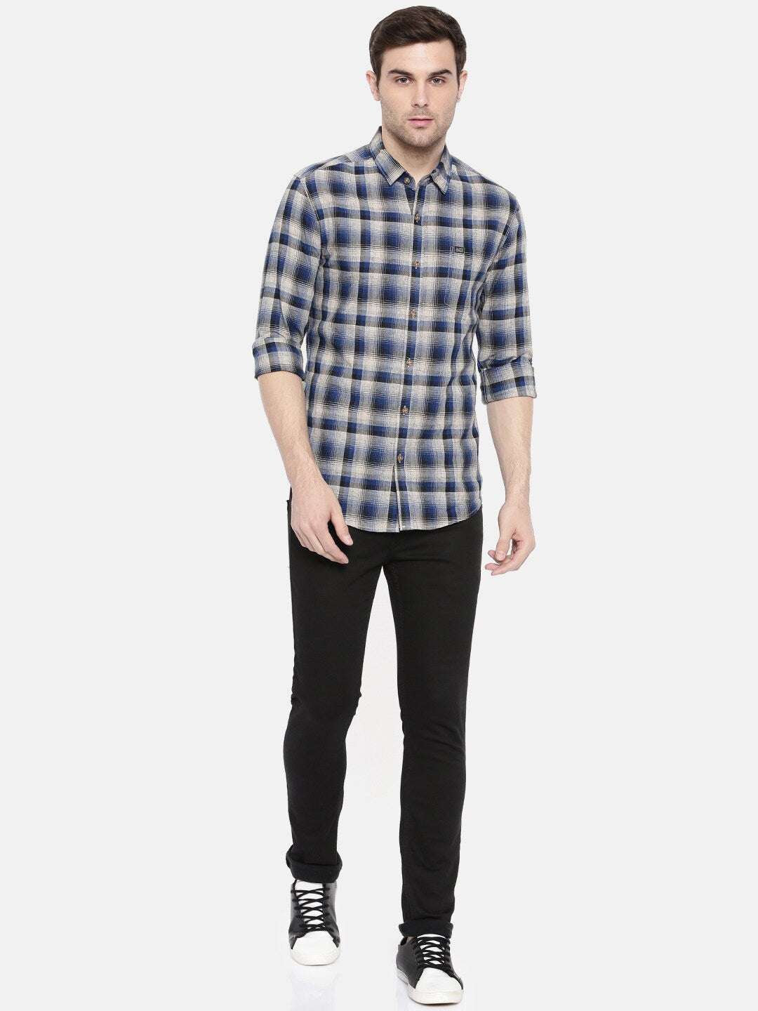 Shop Men Checkered Shirt Online.