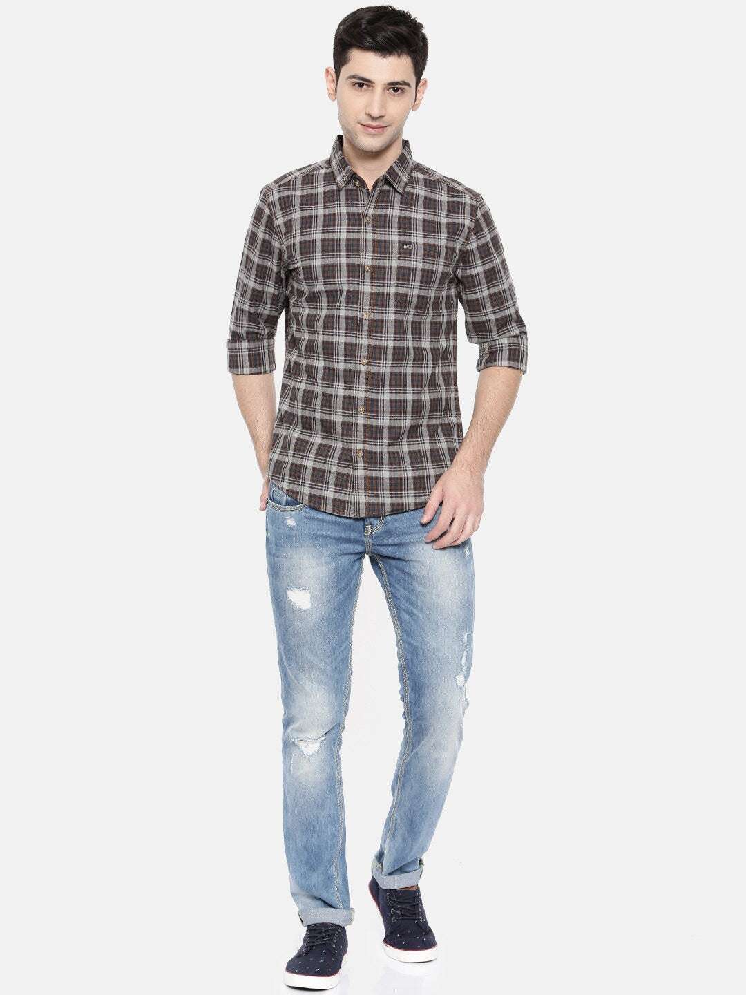 Shop Men Checkered Shirt Online.