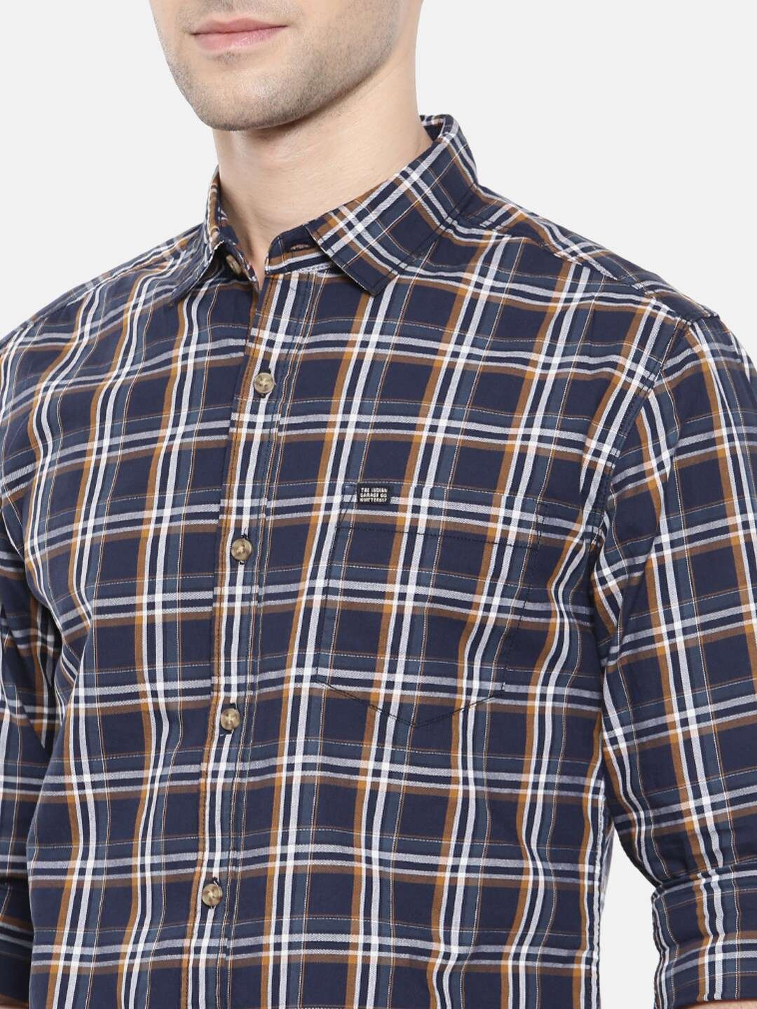 Shop Men Checkered Shirt Online.