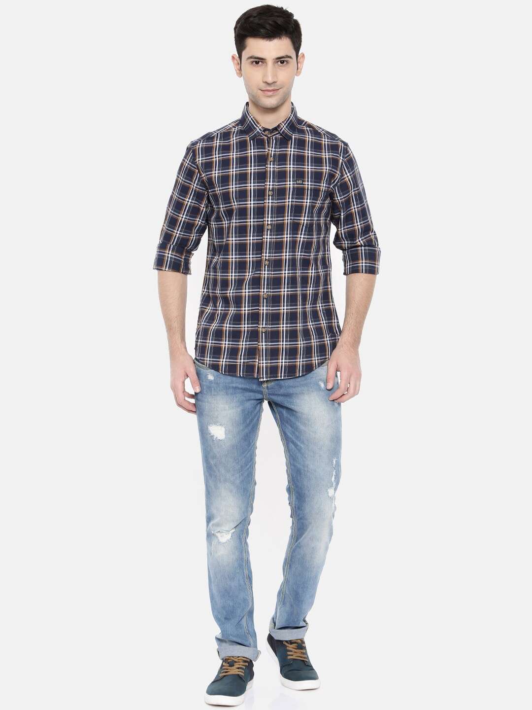 Shop Men Checkered Shirt Online.