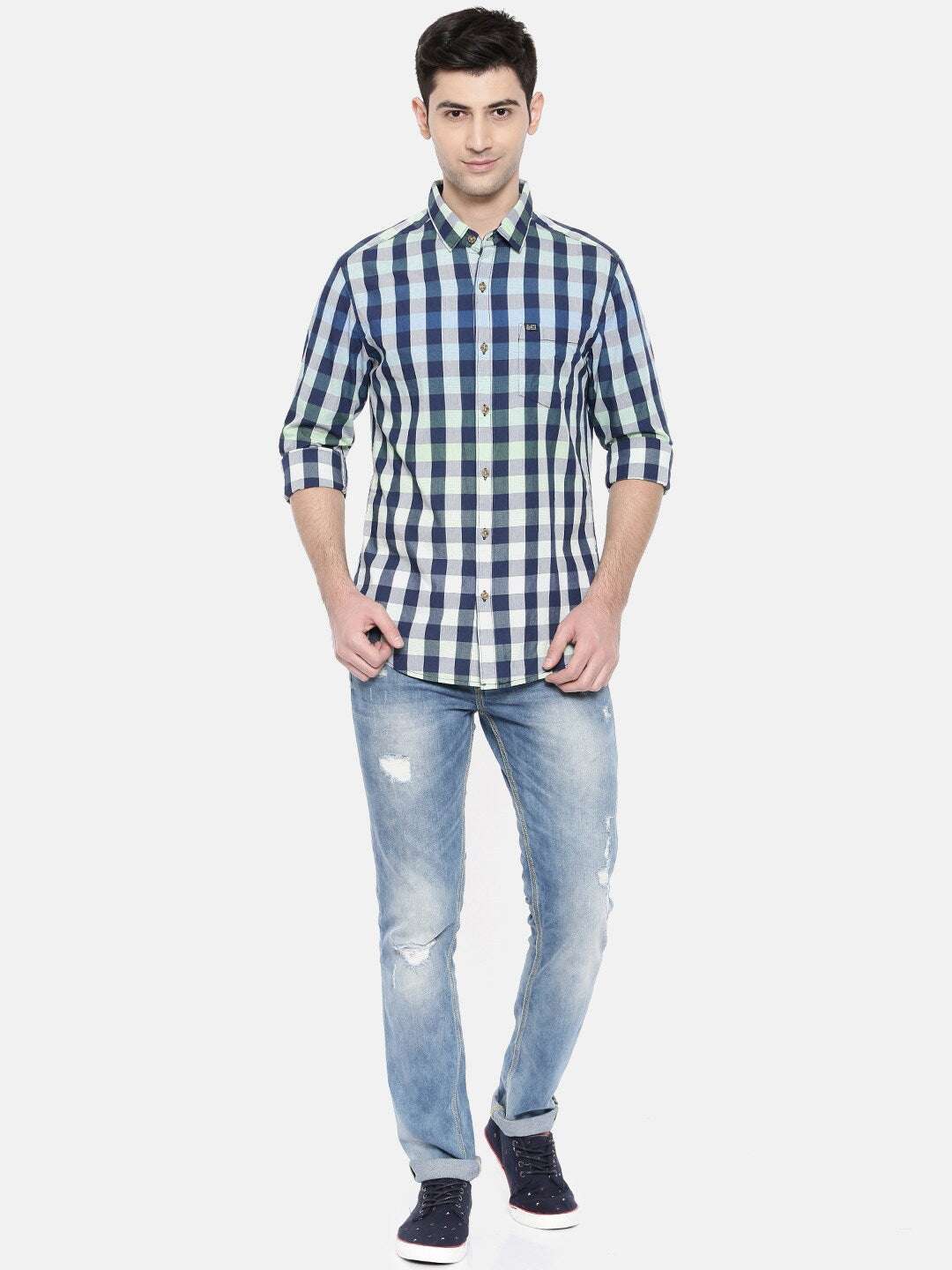 Shop Men Checkered Shirt Online.