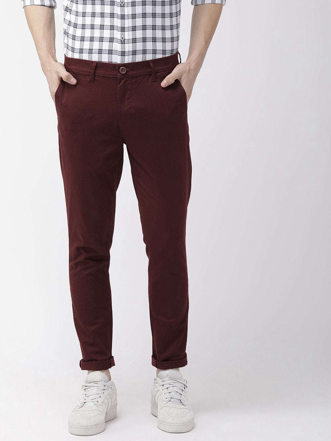 Shop Men Solid Chino Online.