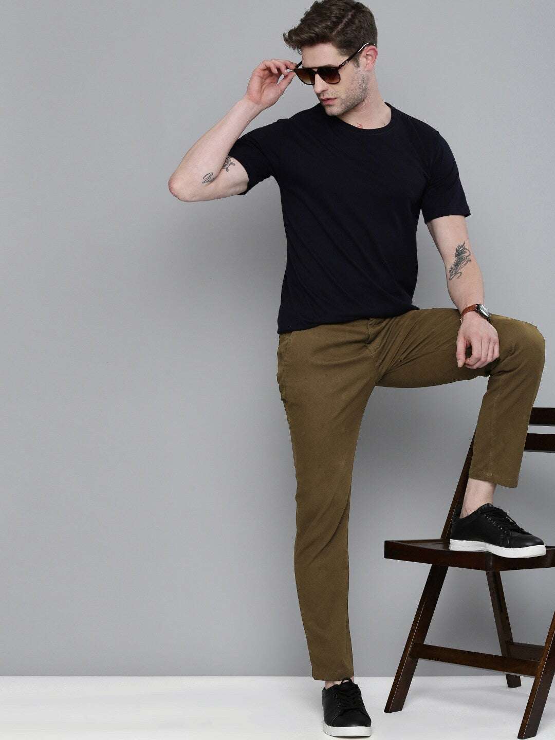 Shop Men Solid Chino Online.