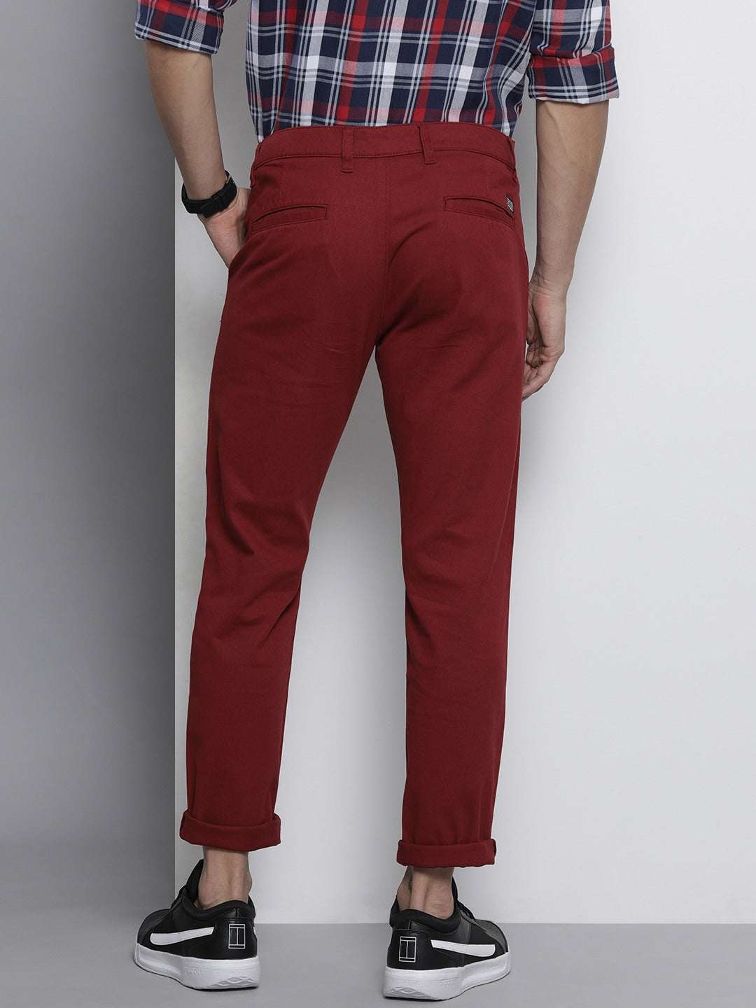 Shop Men Solid Trouser Online.