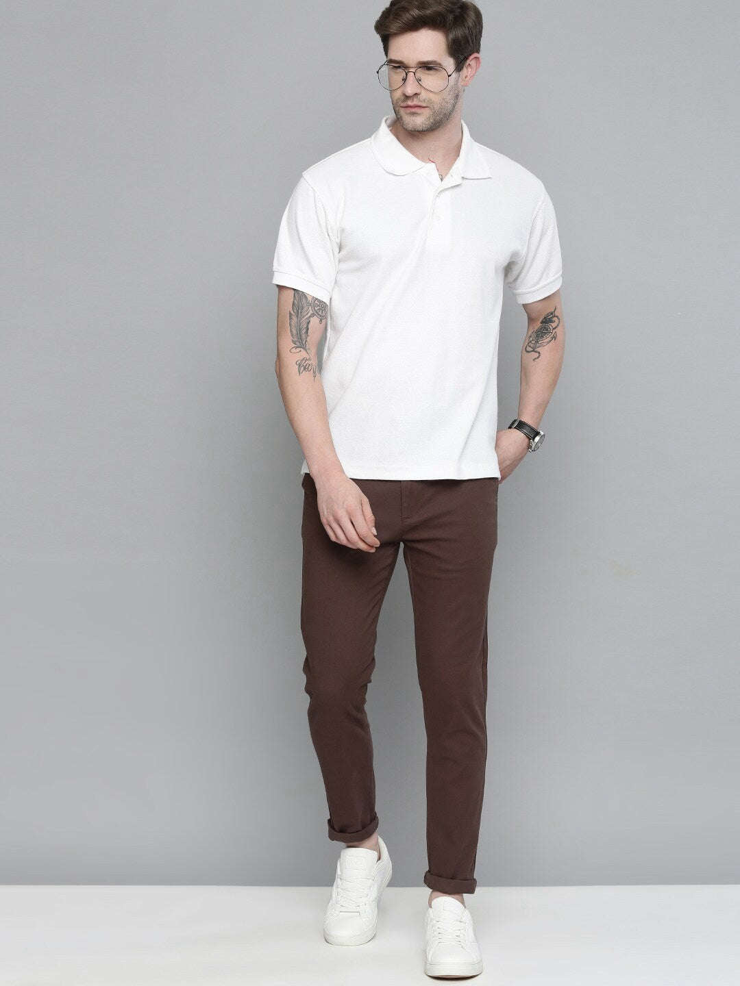 Shop Men Solid Chino Online.