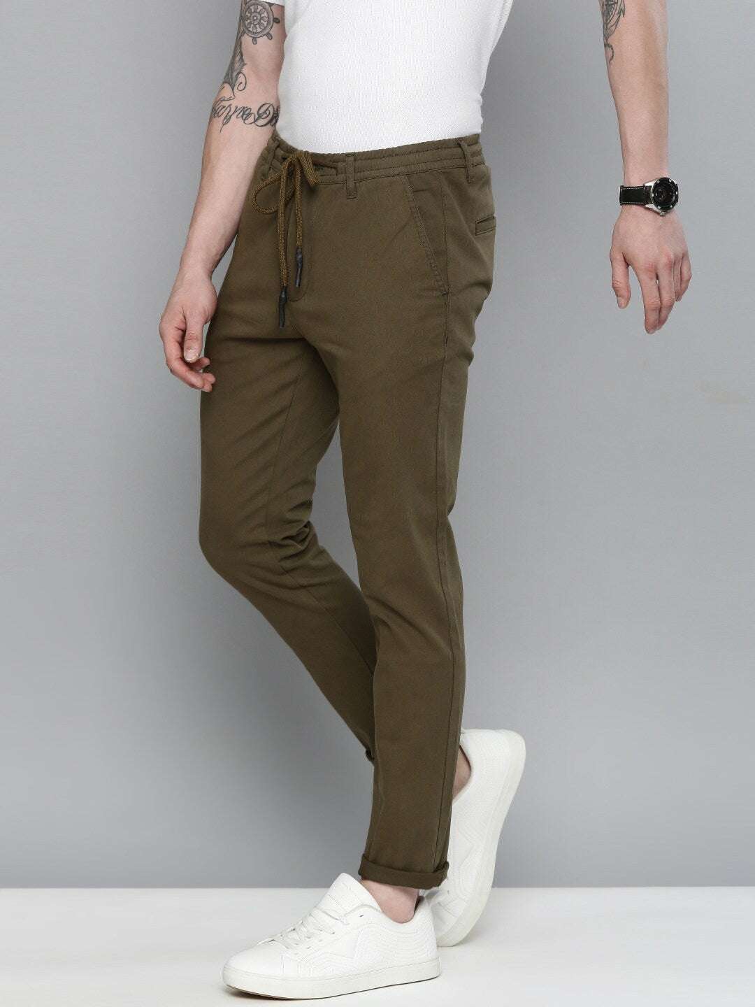 Shop Men Solid Chino Online.