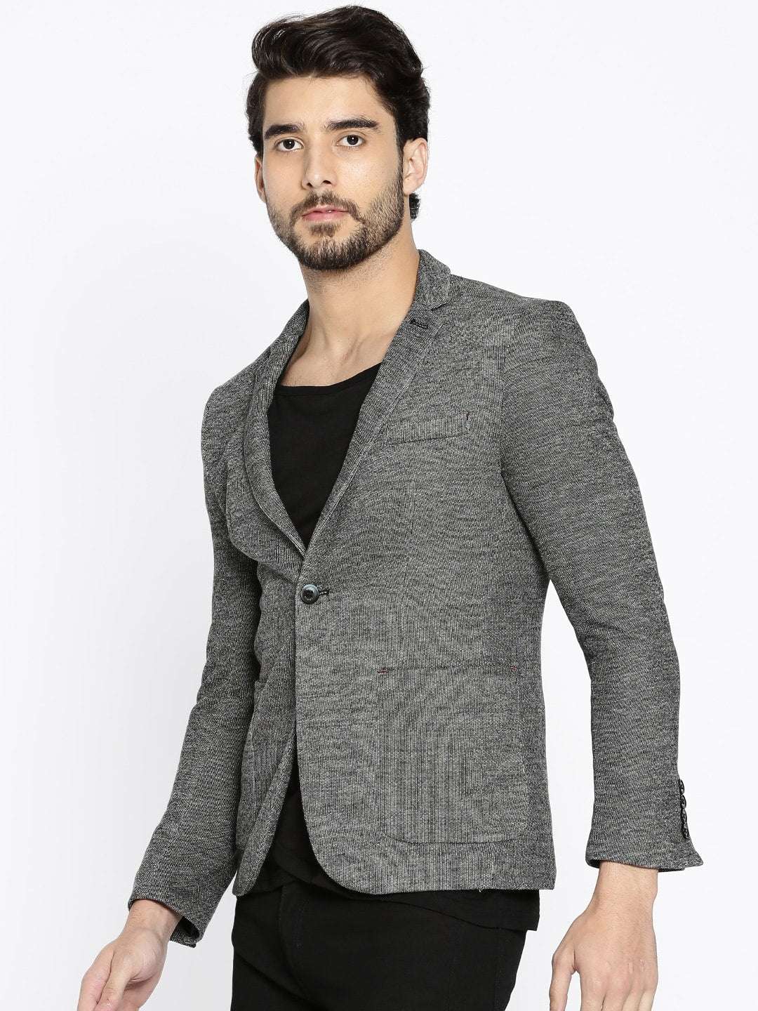 Shop Men Self Design Blazers Online.