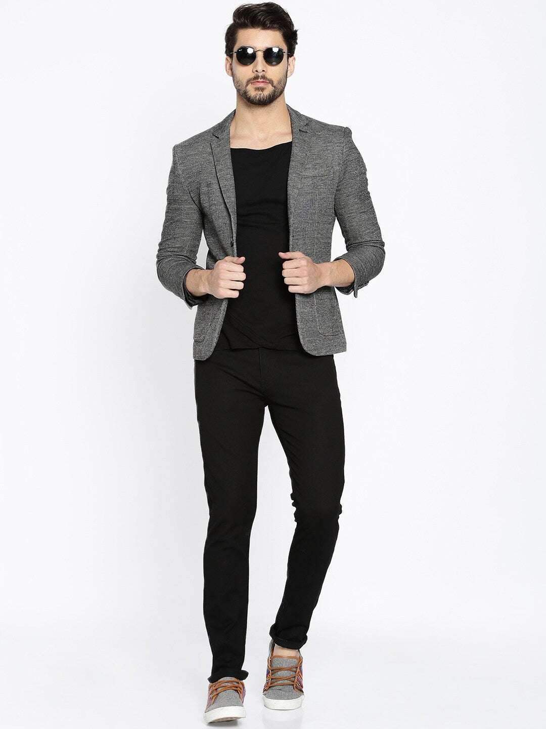 Shop Men Self Design Blazers Online.