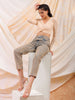 Shop Freehand Women White Fitted Solid V-Neck Regular Online.