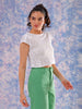 Shop Freehand Women White Regular Lace Round Neck Regular Top Online.