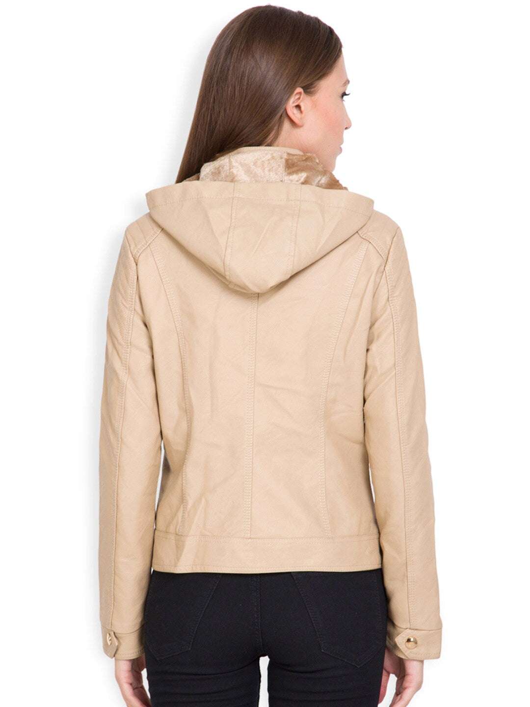 Shop Women Self Design Jacket Online.