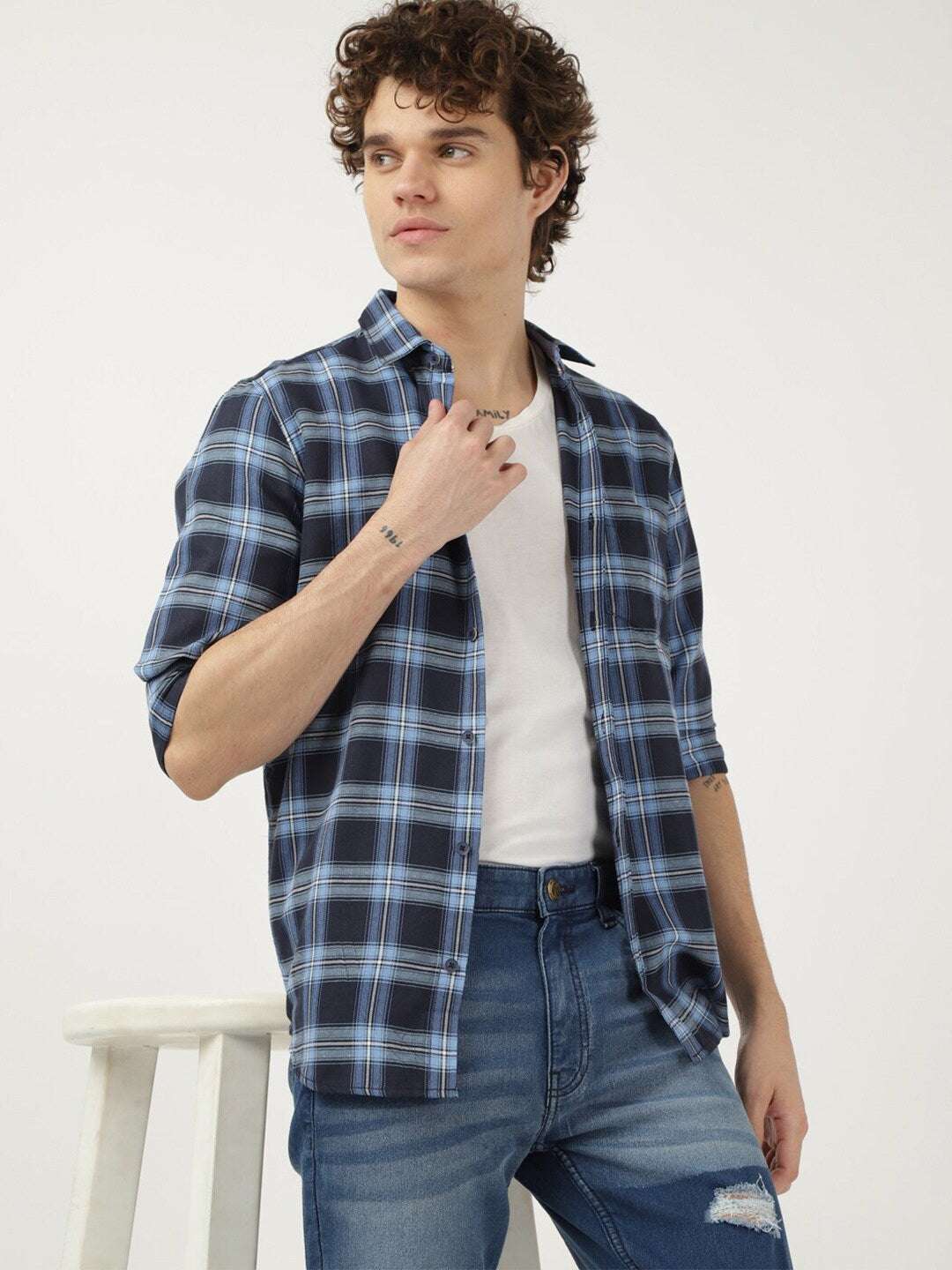 Shop Men Check Shirt Online.