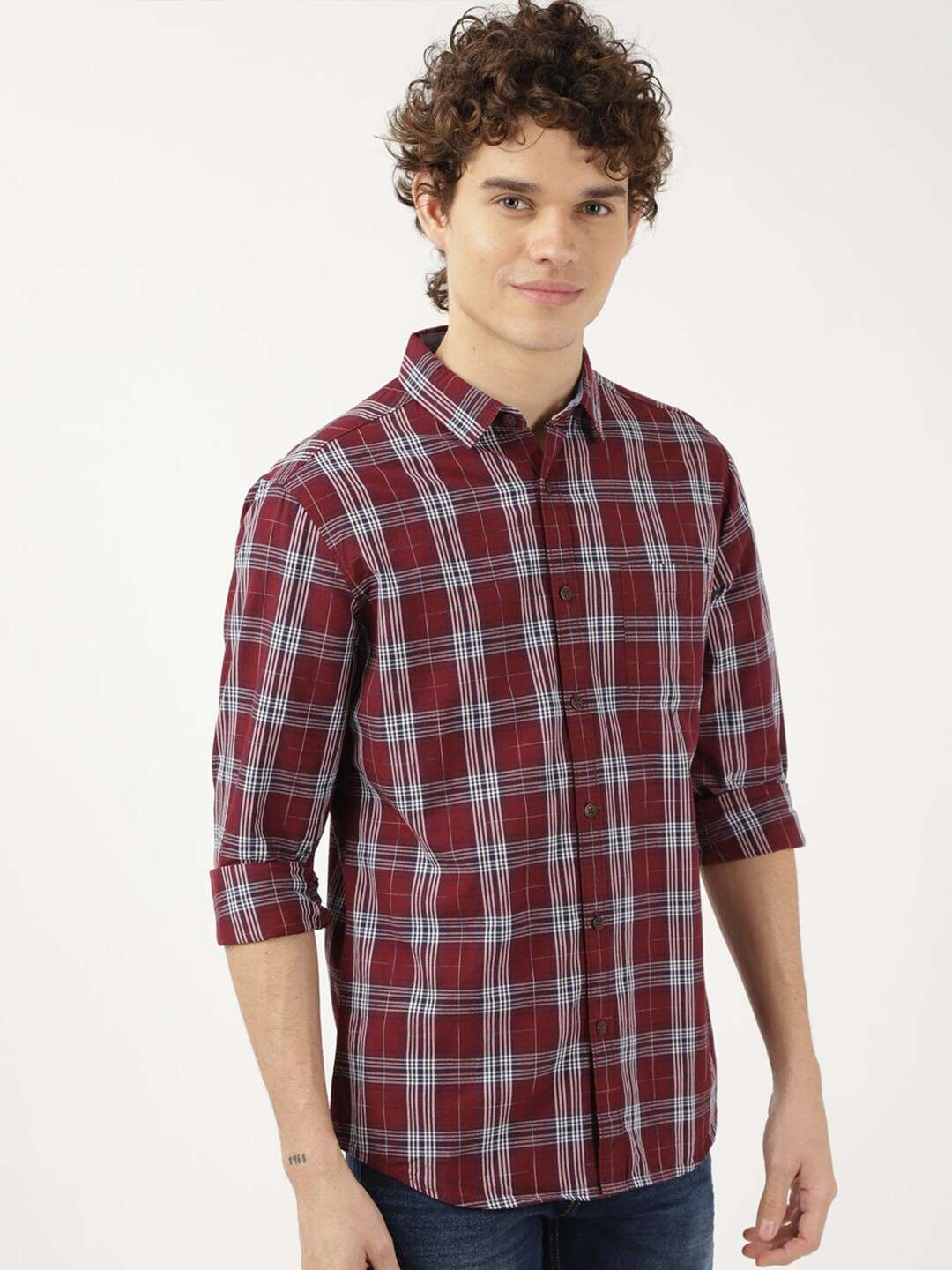 Shop Men Check Shirt Online.