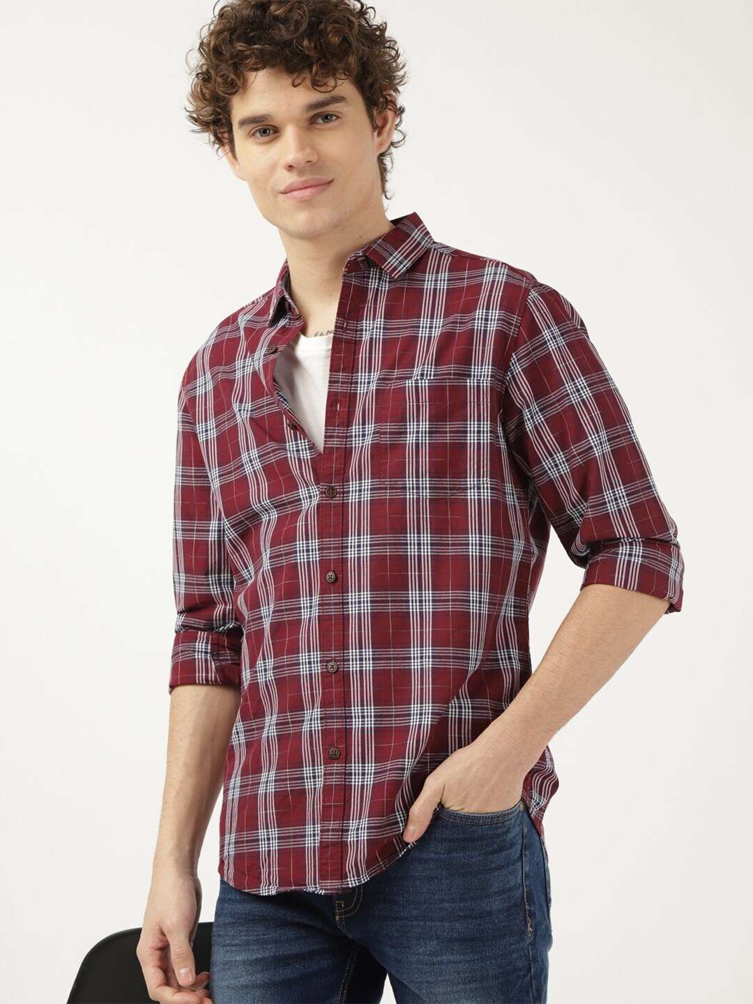 Shop Men Check Shirt Online.