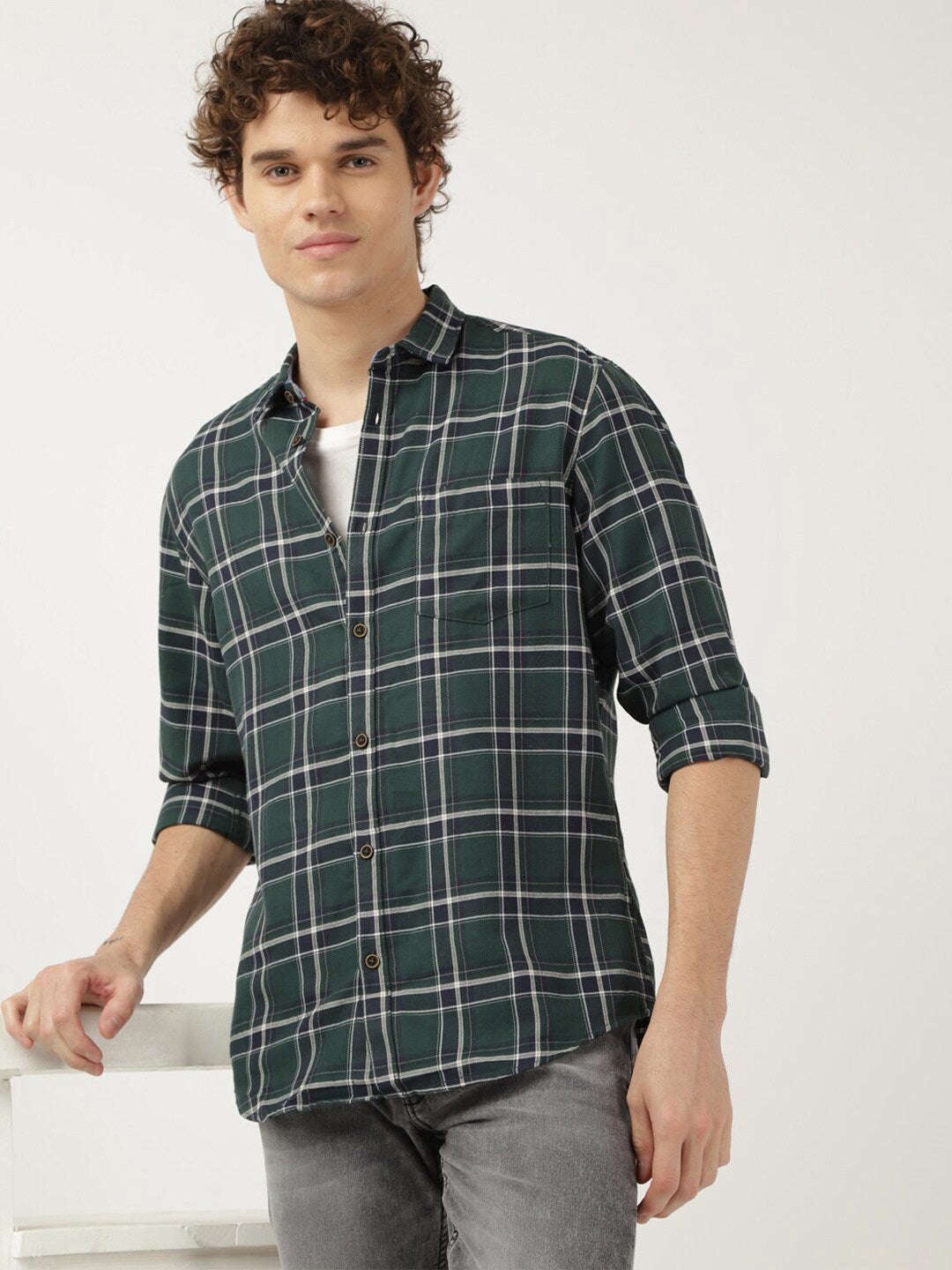 Shop Men Check Shirt Online.