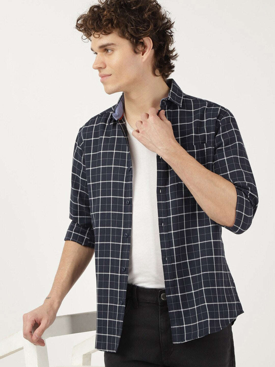 Shop Men Check Shirt Online.