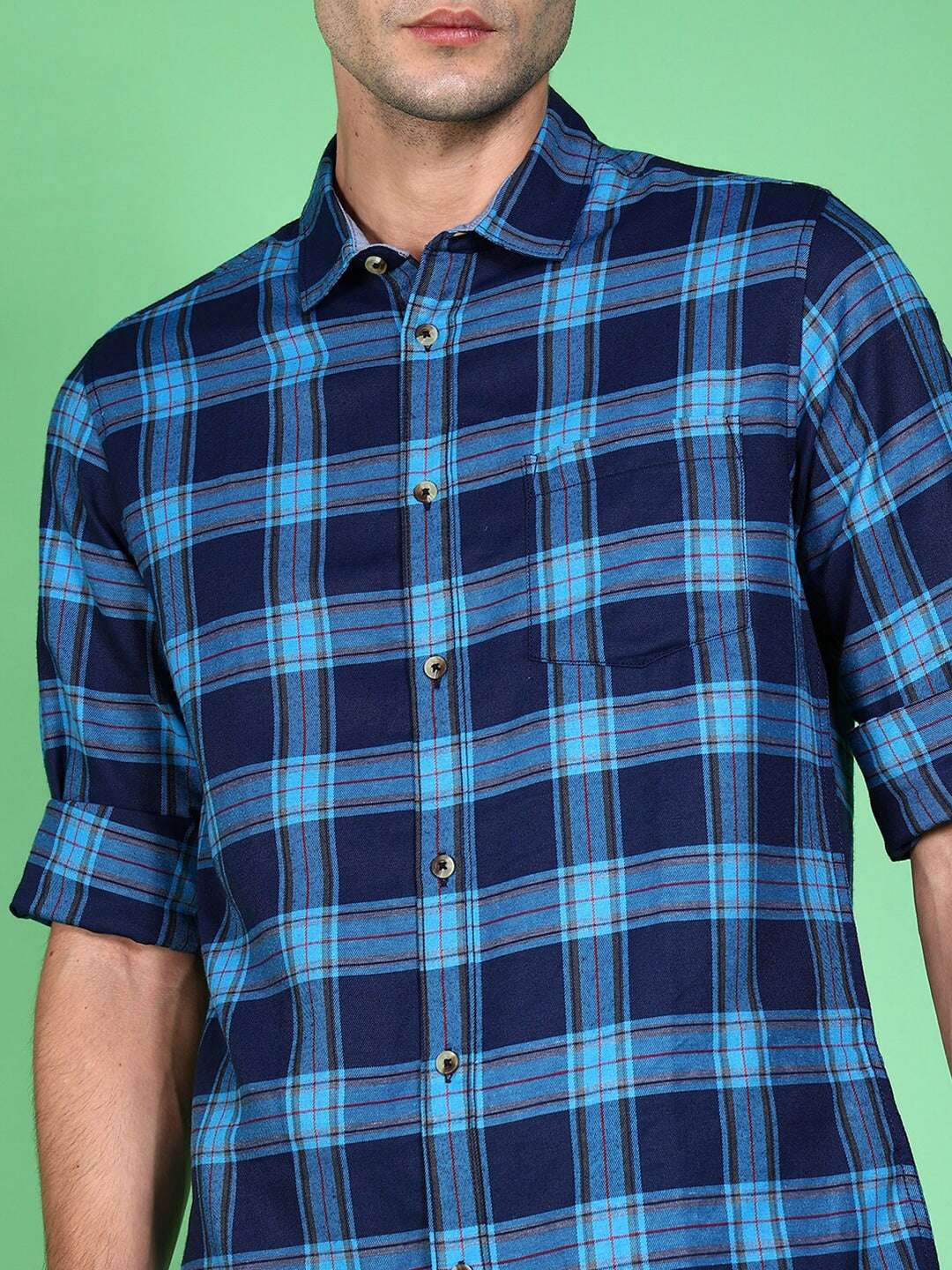 Shop Men Checked Shirt Online.