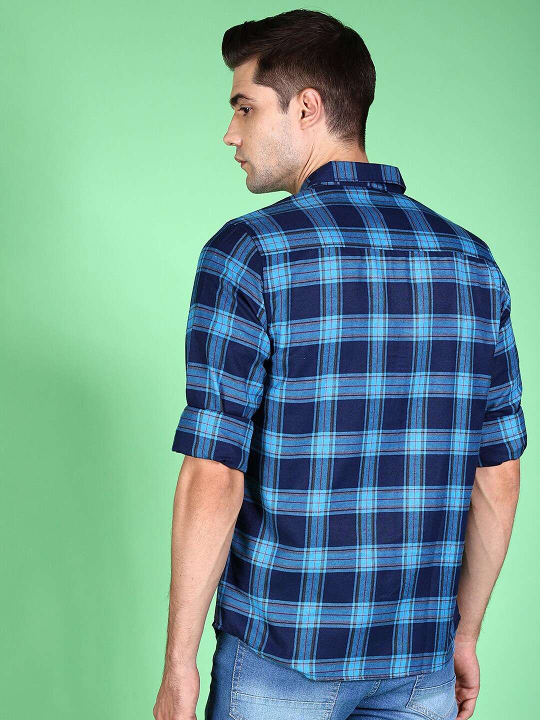 Shop Men Checked Shirt Online.