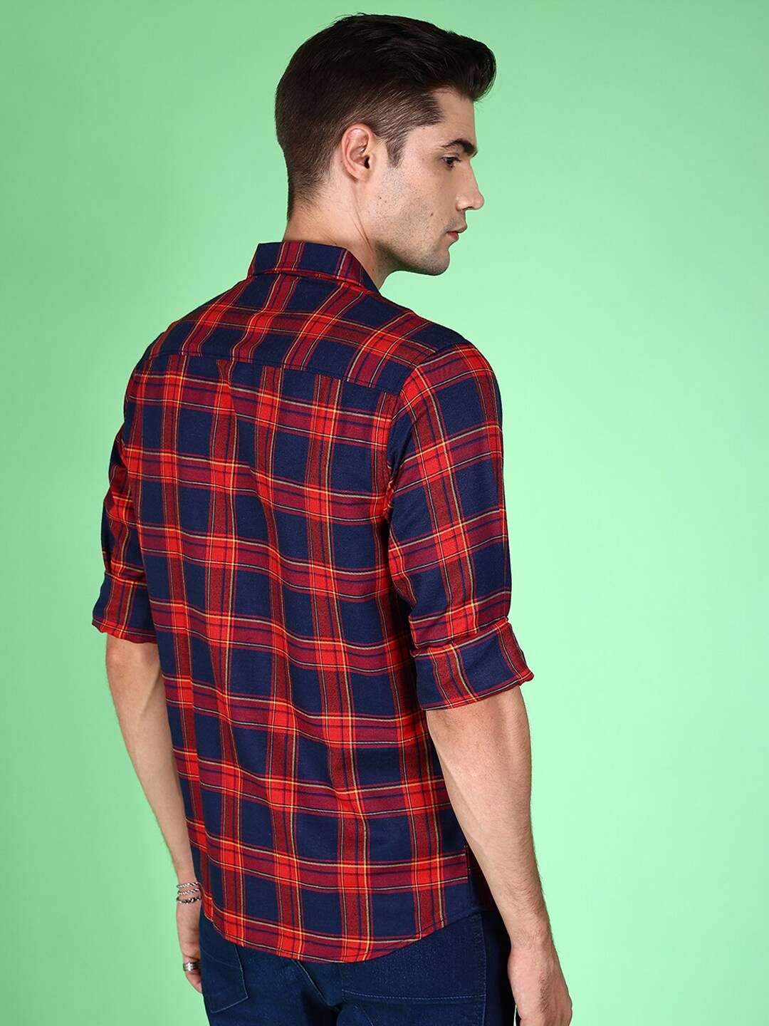 Shop Men Checked Shirt Online.