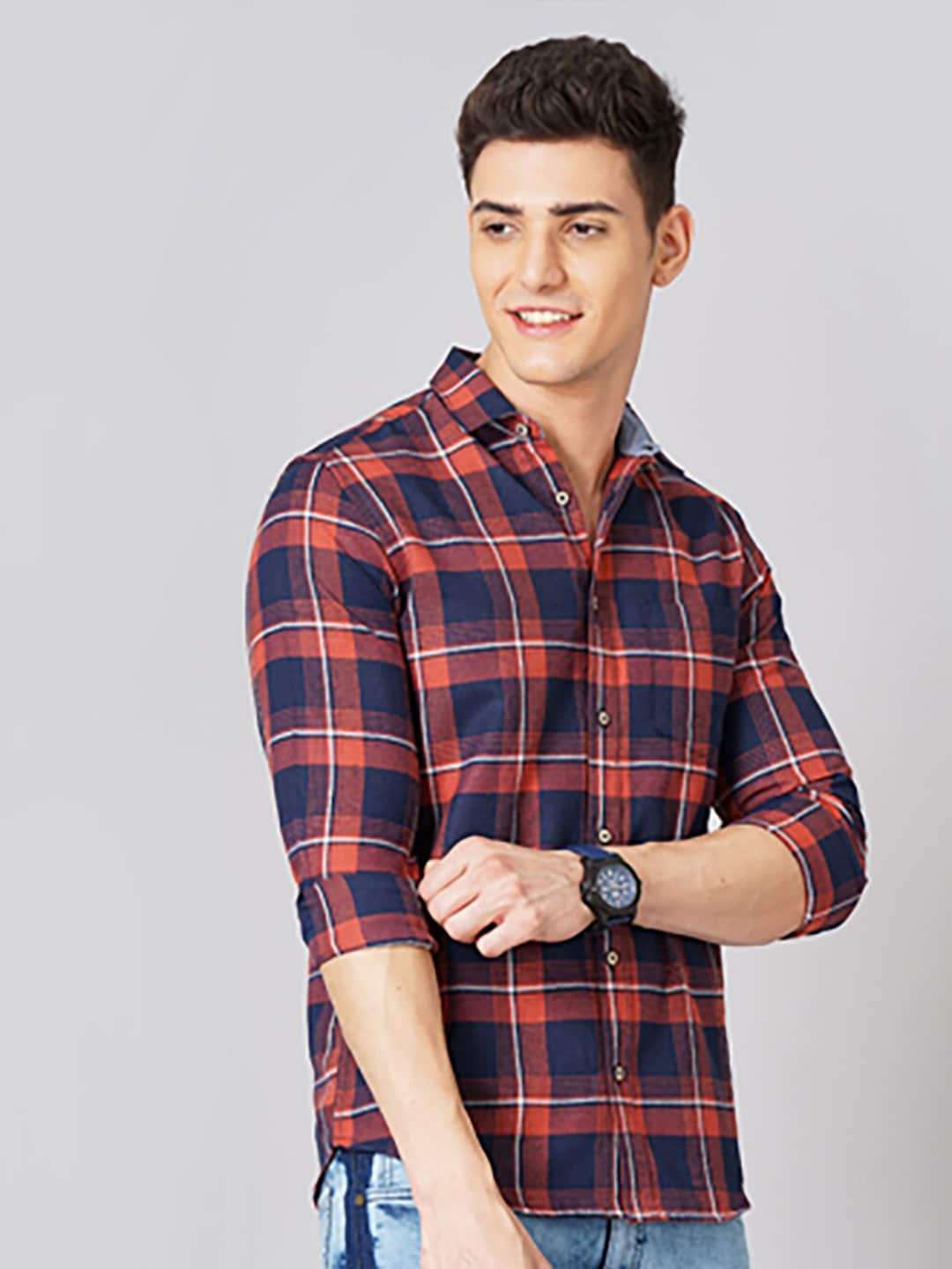 Shop Men Check Shirt Online.