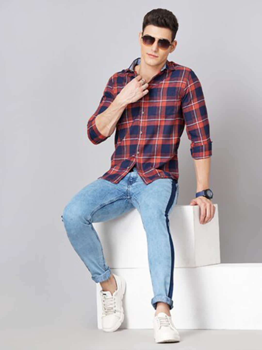 Shop Men Check Shirt Online.