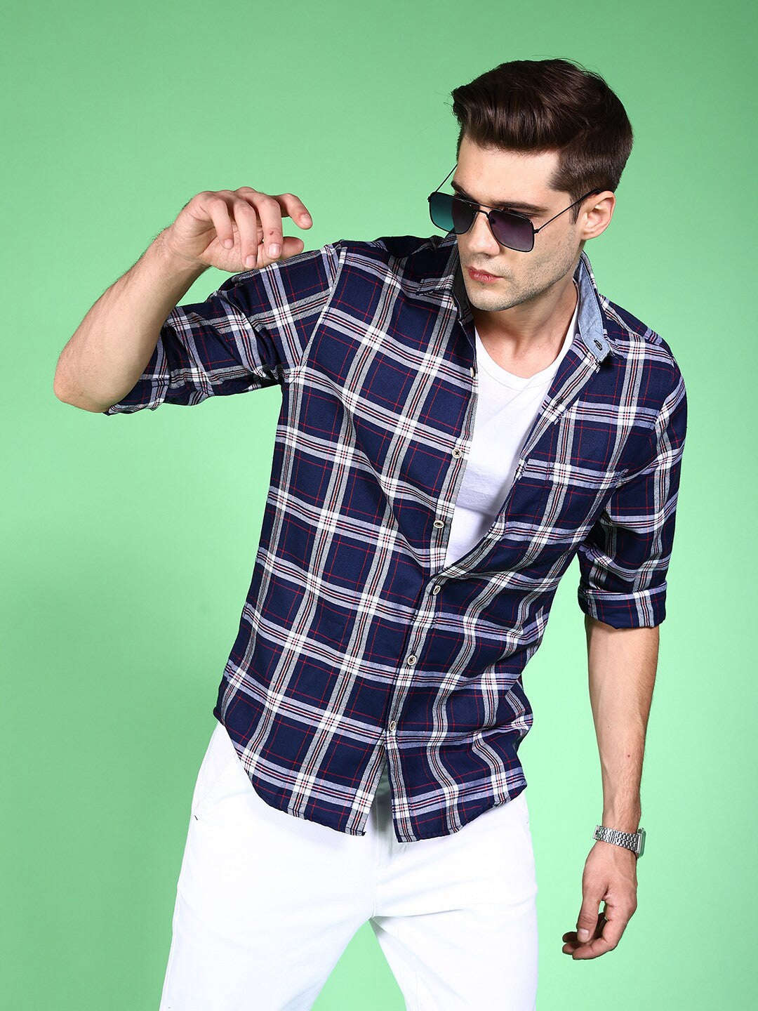 Shop Men Checkered Shirt Online.