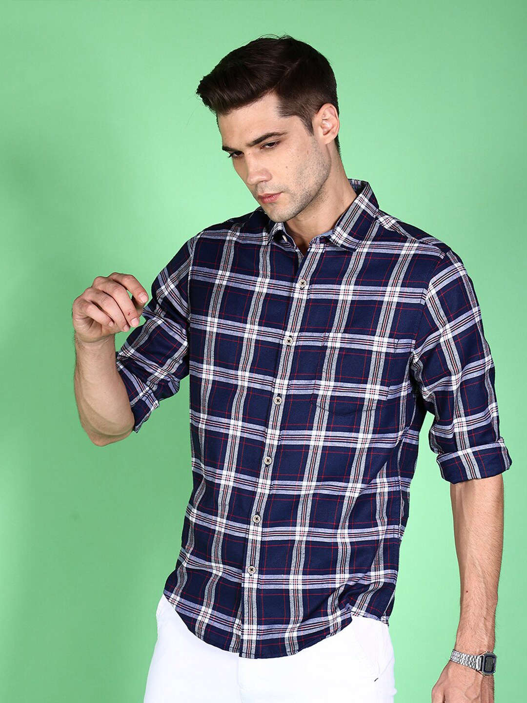 Shop Men Checkered Shirt Online.