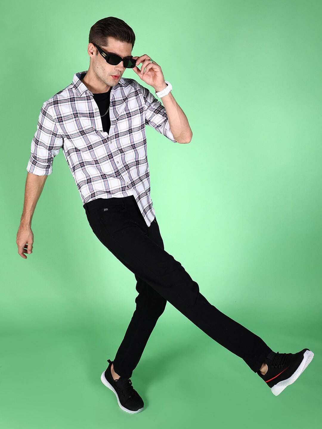 Shop Men Checkered Shirt Online.