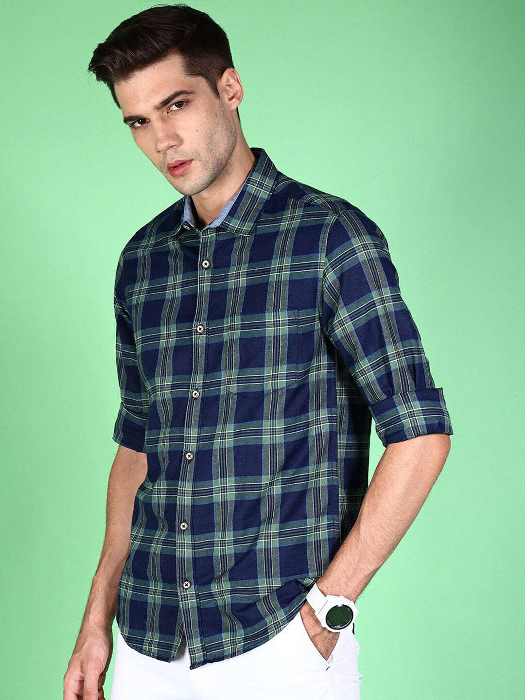 Shop Men Checkered Shirt Online.