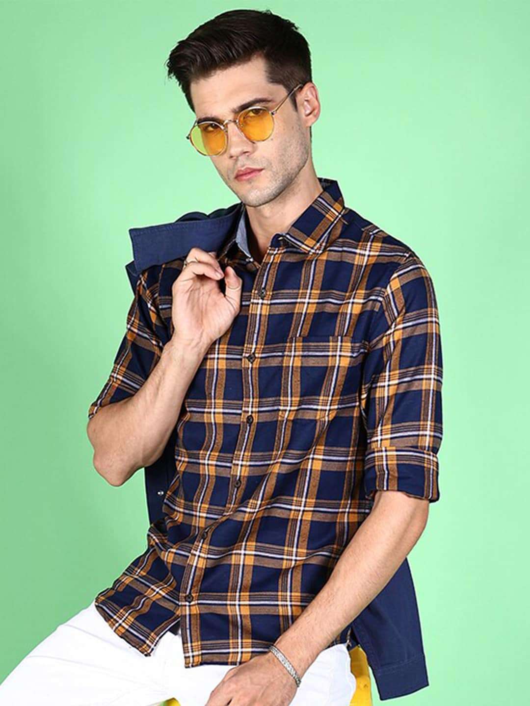 Shop Men Check Shirt Online.