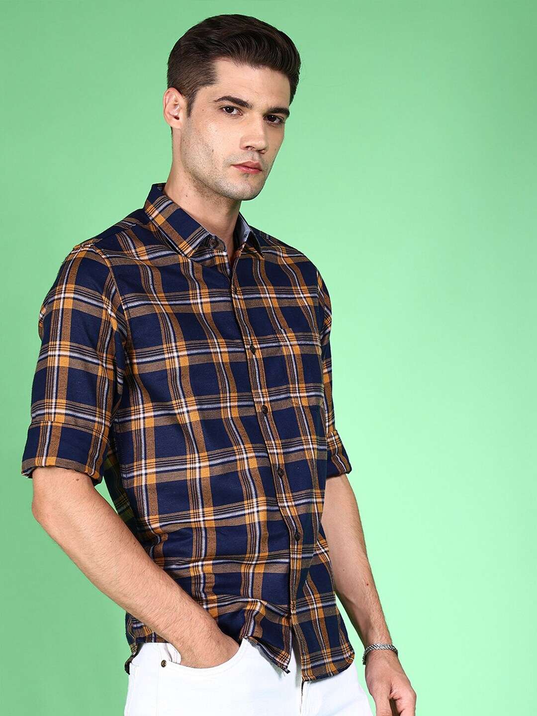 Shop Men Check Shirt Online.