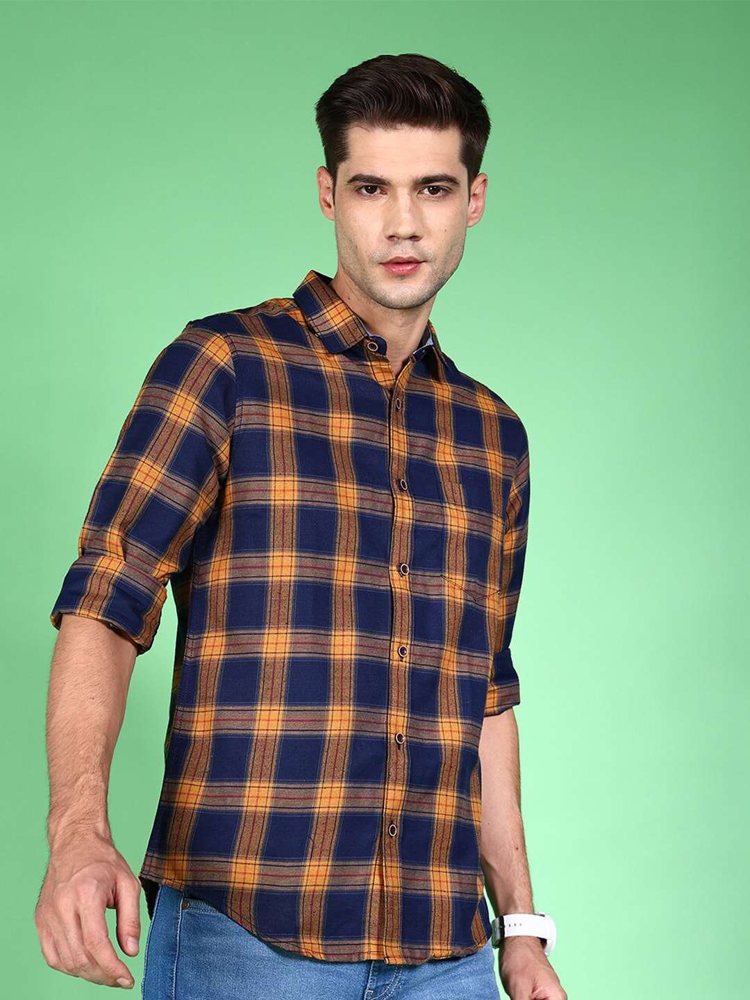 Shop Men Check Shirt Online.