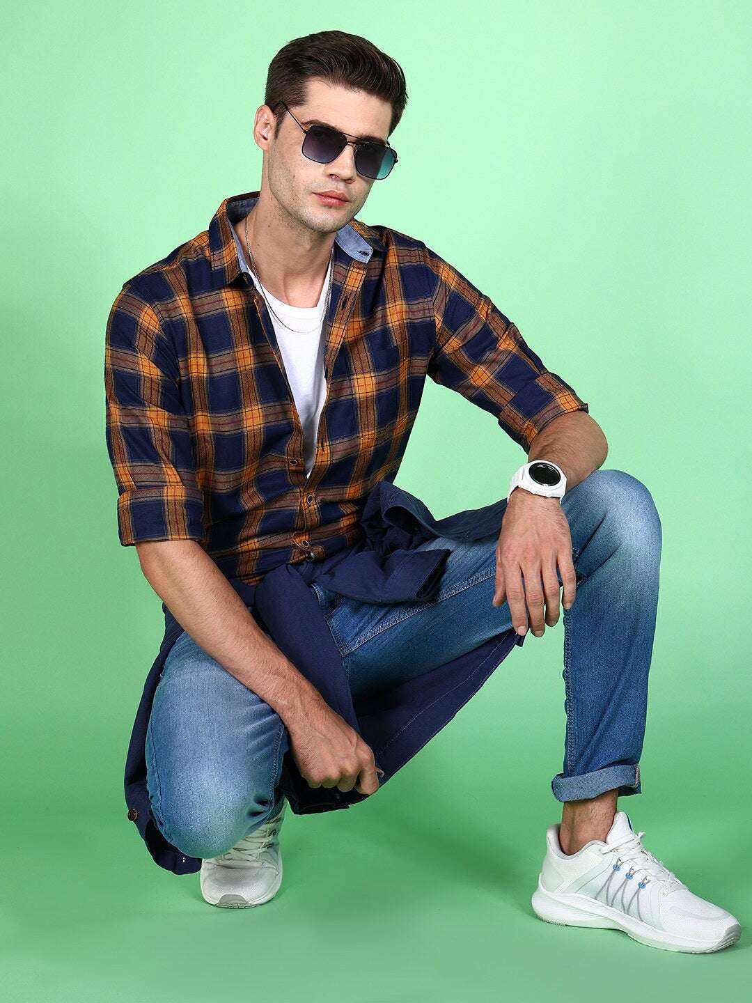 Shop Men Check Shirt Online.