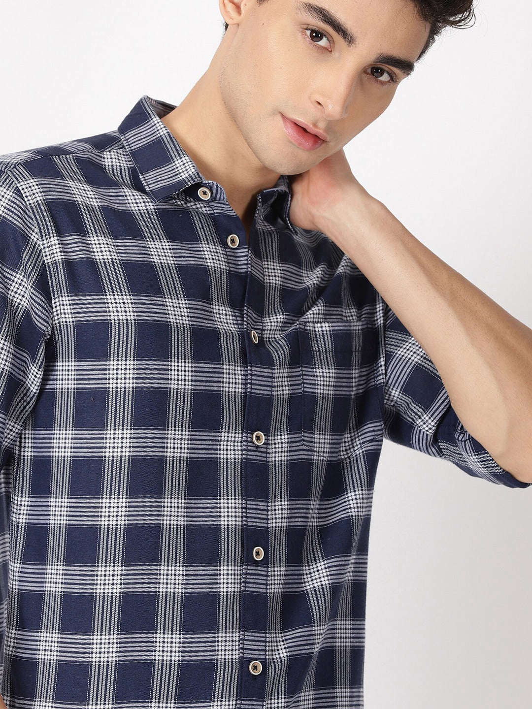 Shop Men Checked Shirt Online.