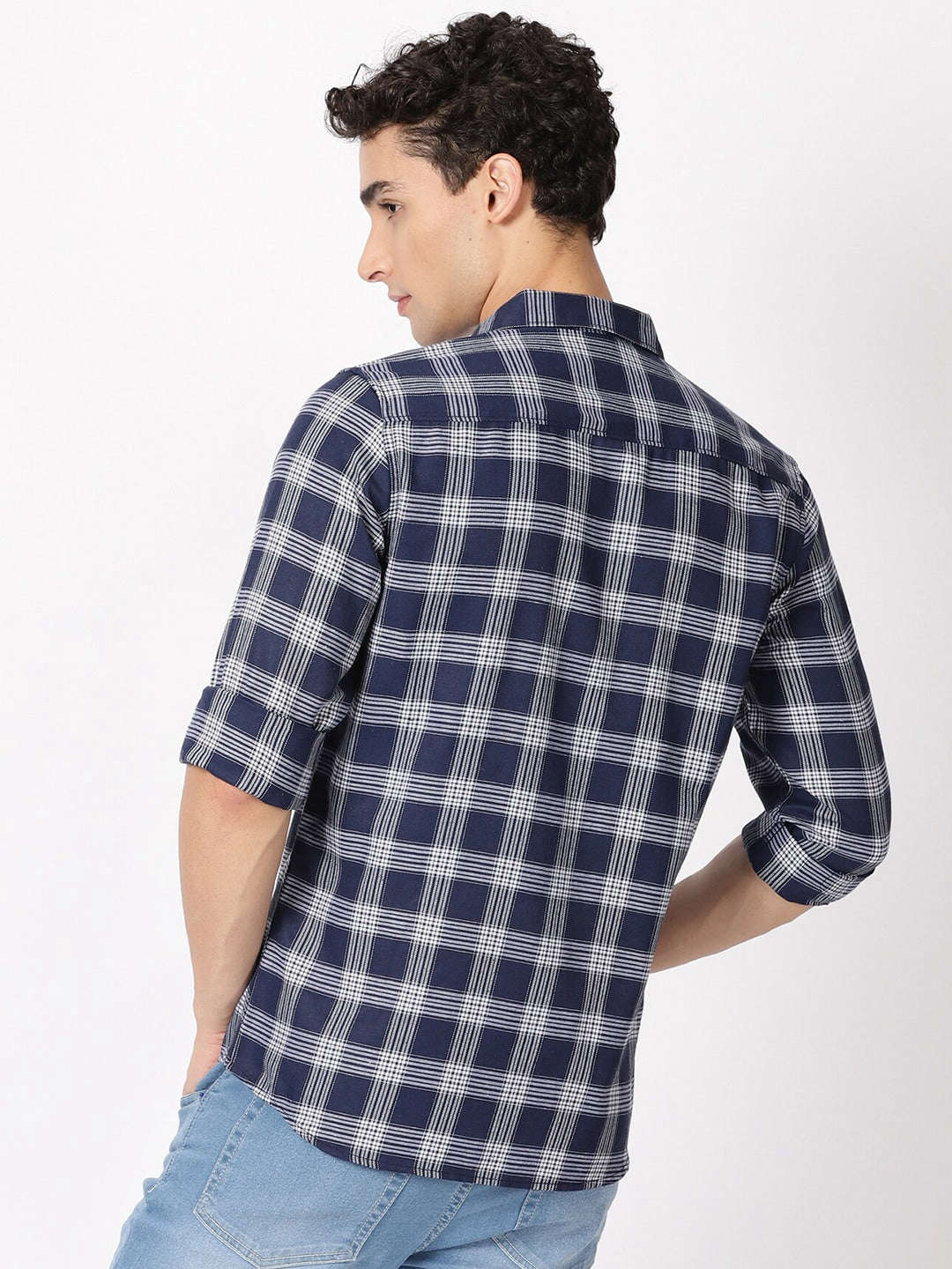 Shop Men Checked Shirt Online.