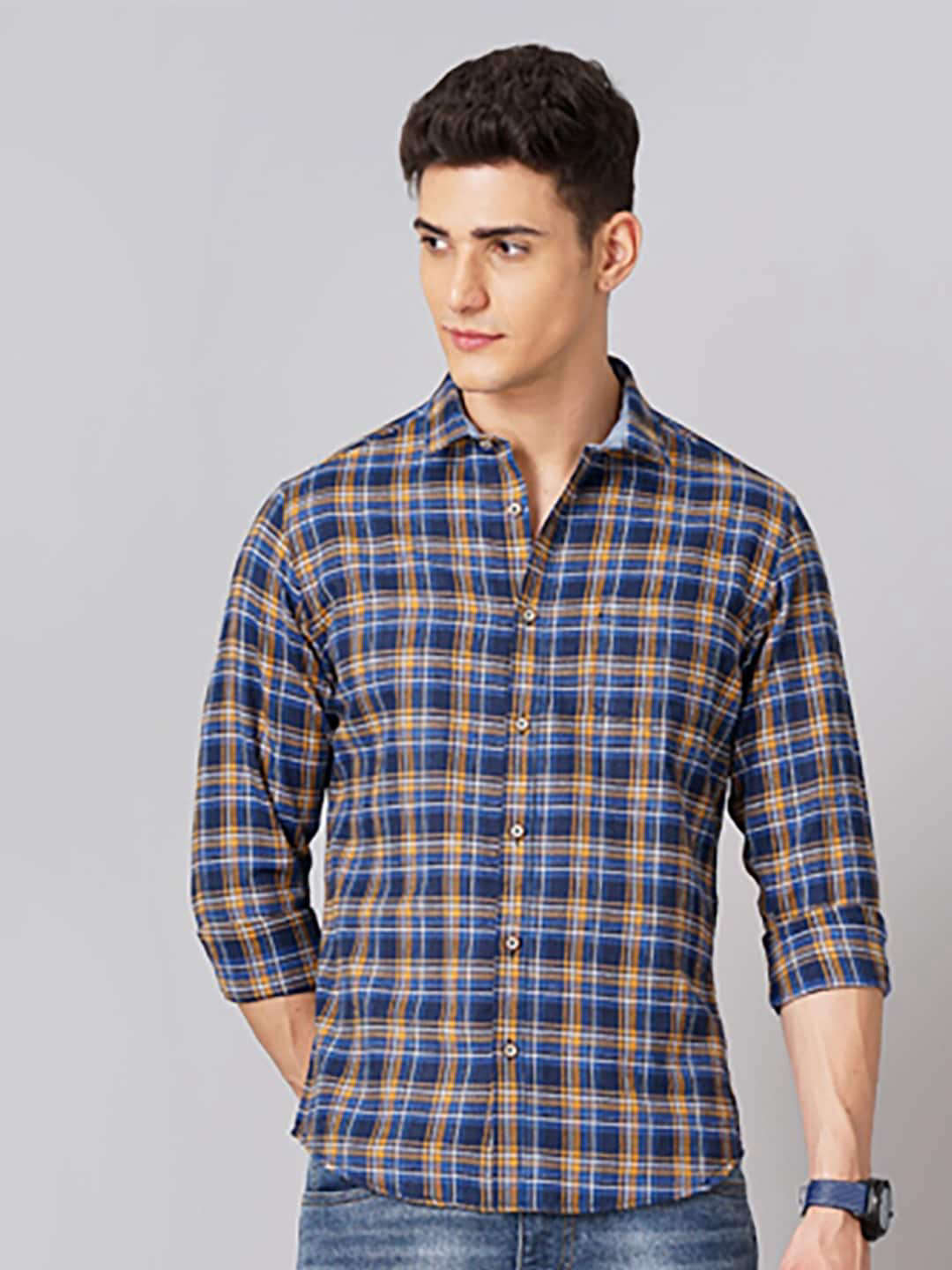 Shop Men Checkered Shirt Online.