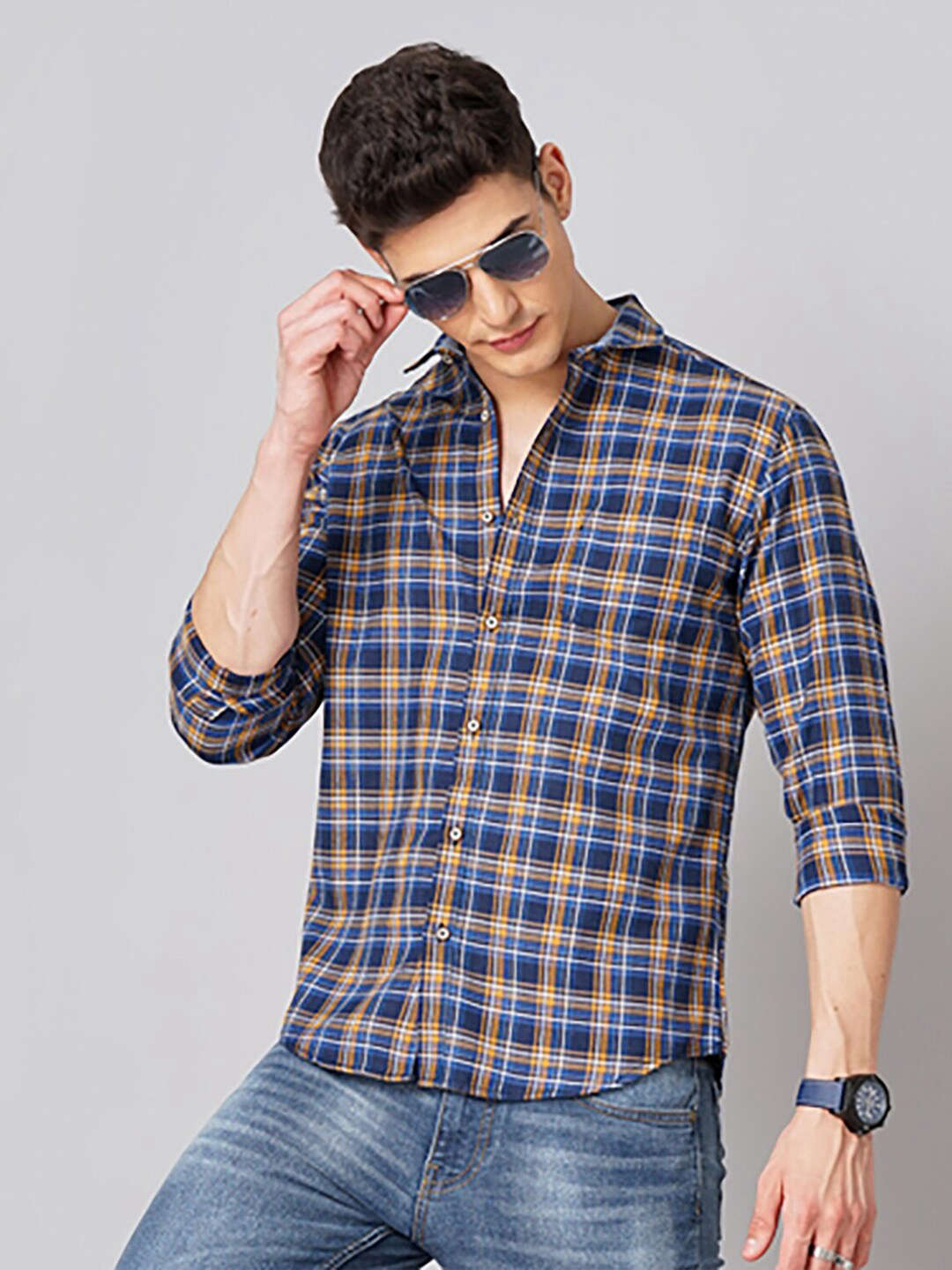 Shop Men Checkered Shirt Online.