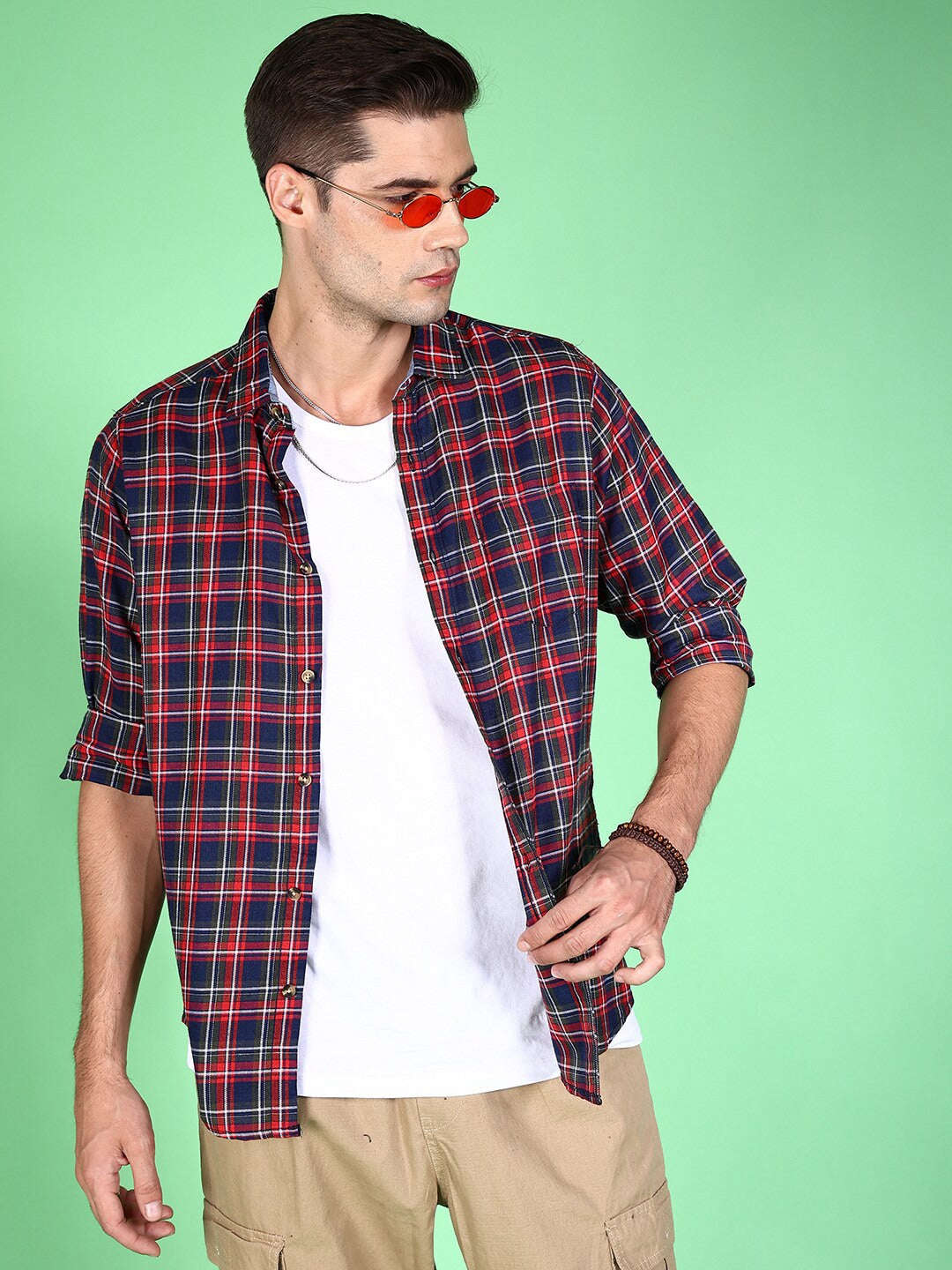 Shop Men Checkered Shirt Online.