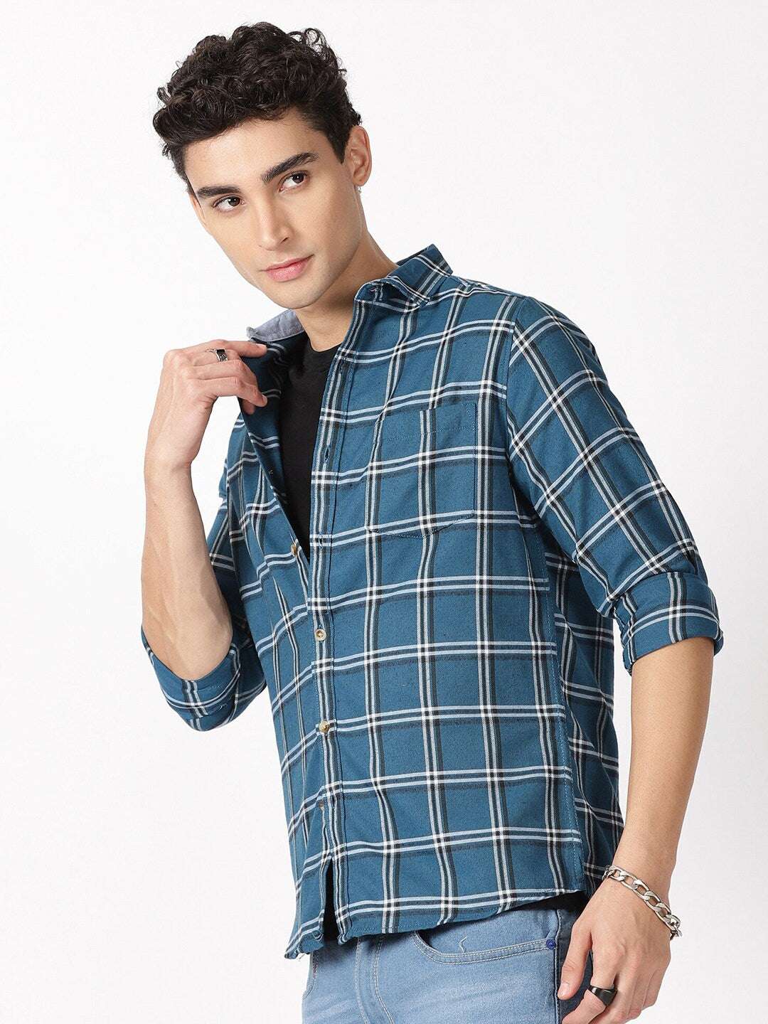 Shop Men Checked Shirt Online.