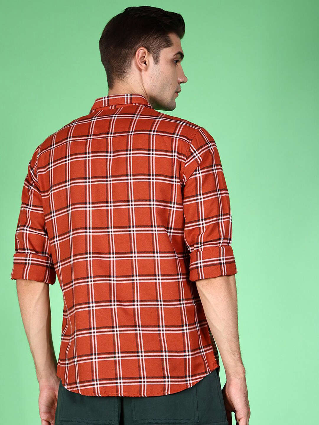 Shop Men Checked Shirt Online.