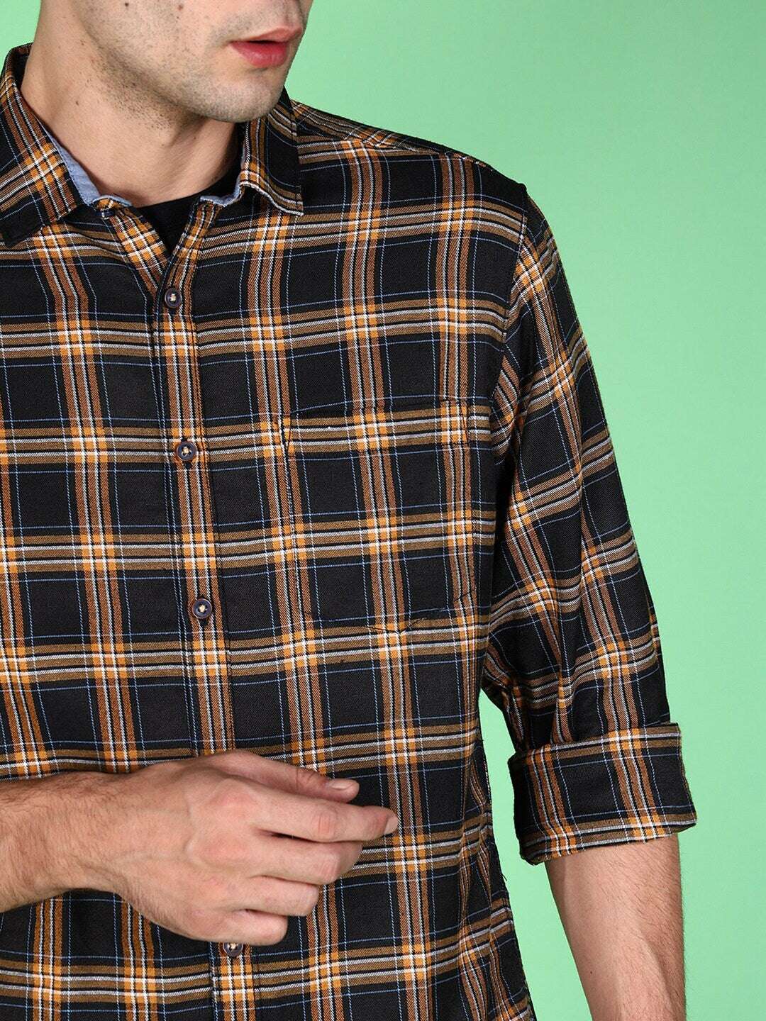 Shop Men Checked Shirt Online.