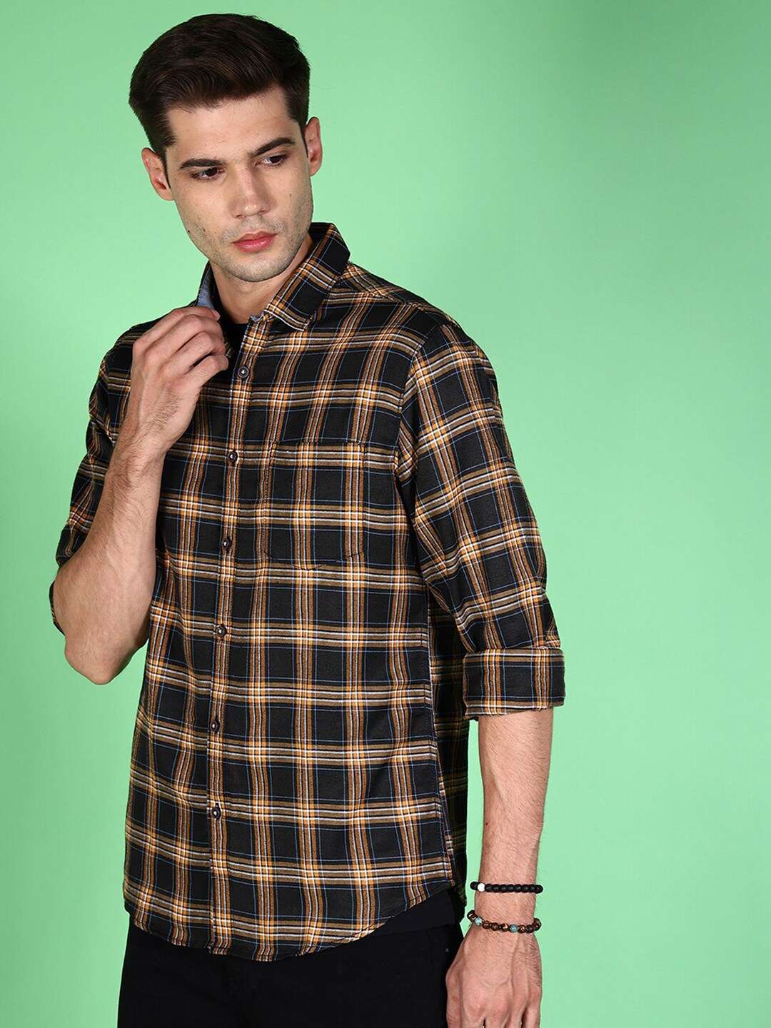 Shop Men Checked Shirt Online.