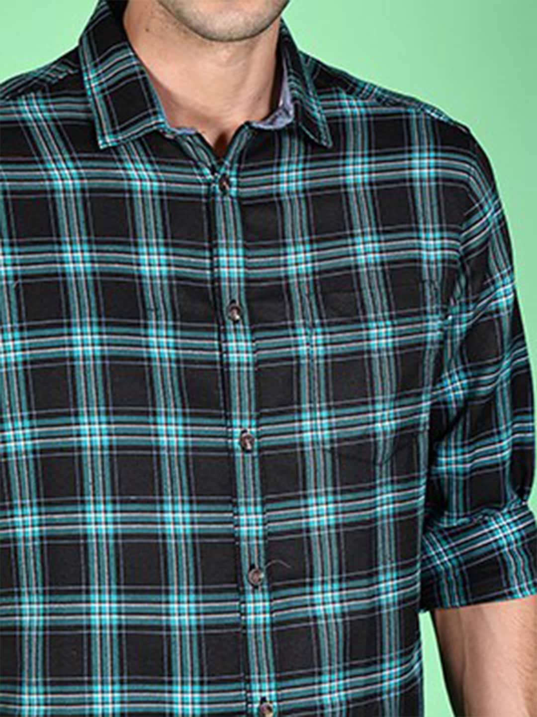 Shop Men Checked Shirt Online.