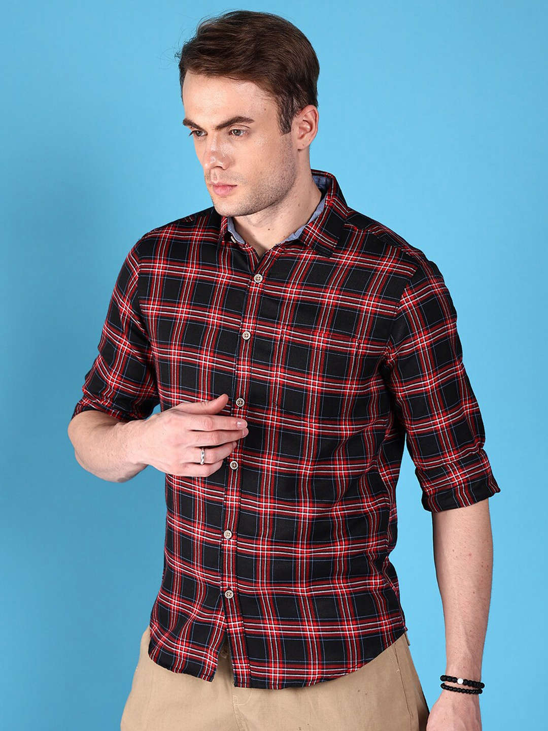 Shop Men Checked Shirt Online.