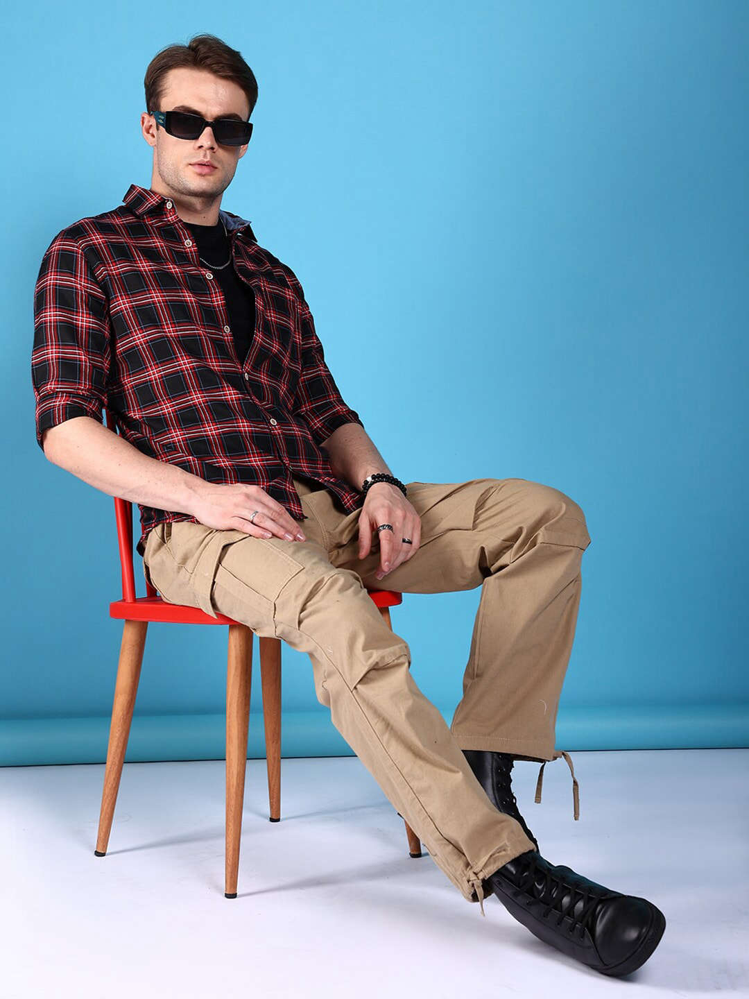 Shop Men Checked Shirt Online.