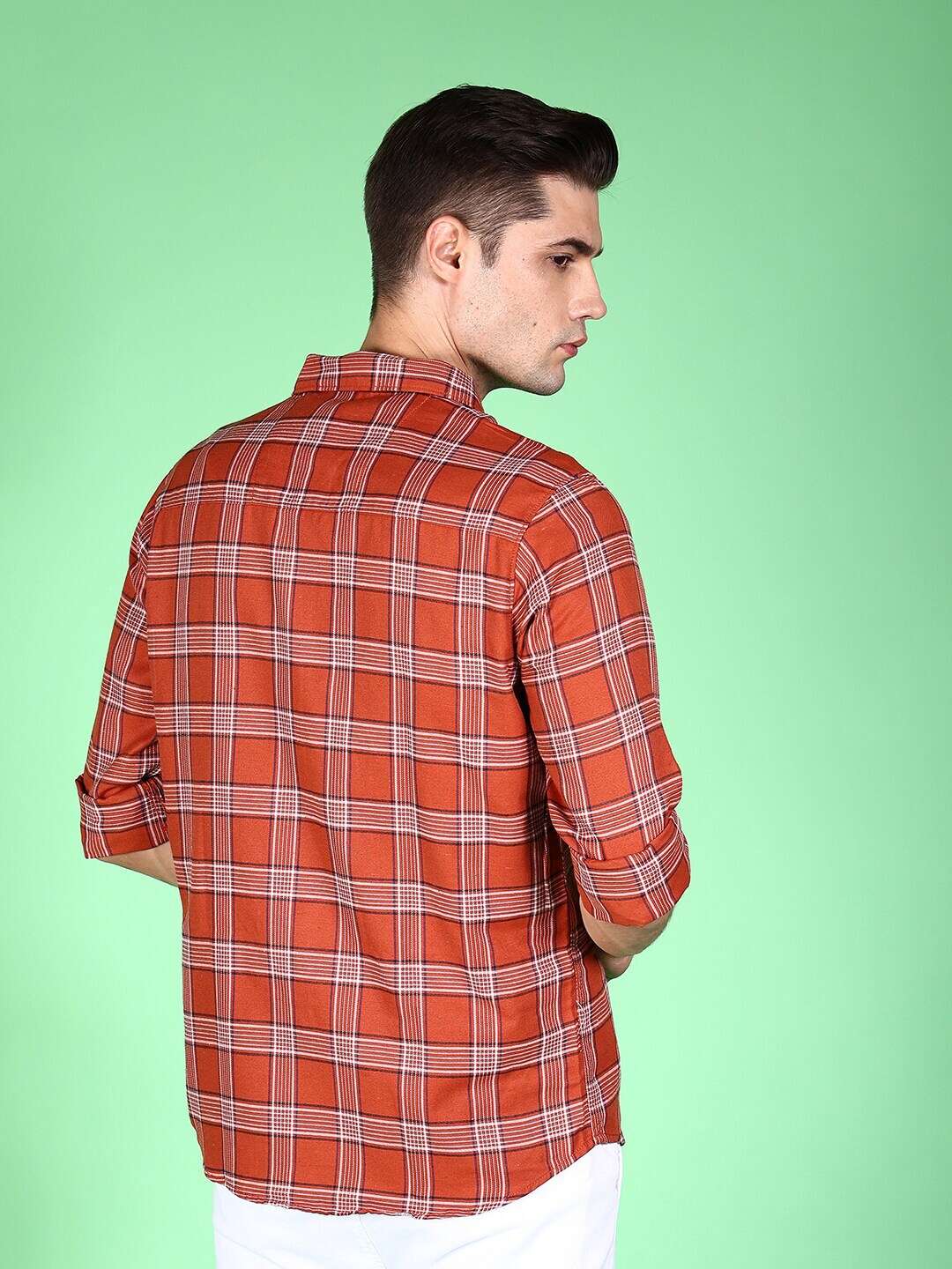 Shop Men Checked Shirt Online.